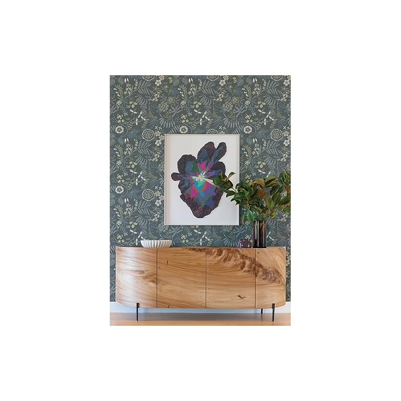 Scott Living Marilyn Light Grey Floral Trail Wallpaper