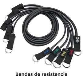 Sunny Health & Fitness Set de Bandas de Resistencia con Correa de Tobillo