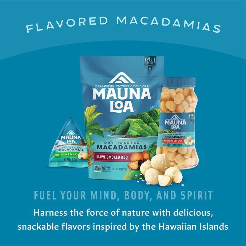 Mauna Loa Premium Roasted Macadamia Nuts, Honey Roasted Flavor, 4