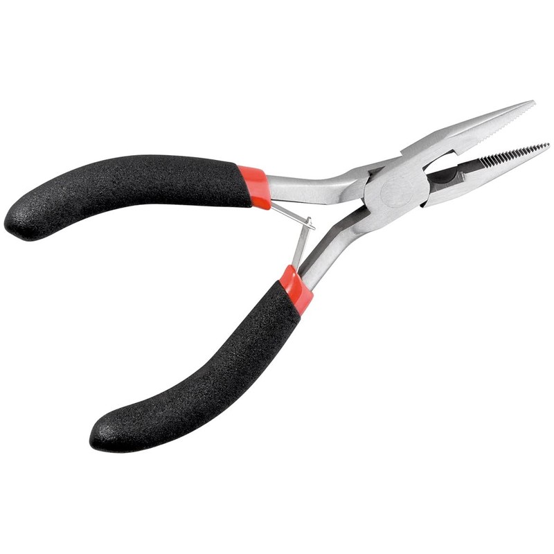 No Name Flat Pliers Half Round 125 mm with Ribbed