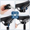 Bike Seat Bicycle Saddle with Light Buckle, Secpeak Ultra Comfortable