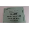 Singer 143w3 Manual for Sewing Machine Instruction (also 143w2)