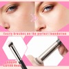 Set Bases Maquillaje Color Natural Brocha Esponja Fps Control Grasa