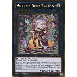 YU-GI-OH! - Madolche Queen Tiaramisu (PGL2-EN045) - Premium Gold: Return of The Bling - 1st Edition - Gold Rare