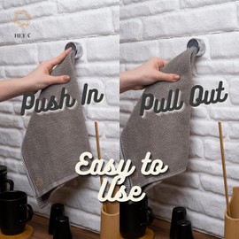 HEFA Towel Hooks, Towel Holder, Dish Towel Holder, Kitchen Organization, Kitchen Towel Hook, Kitchen Towel Holder, Hand Towel Holder, Kitchen Gadgets 8 Pack Eco, Chrome