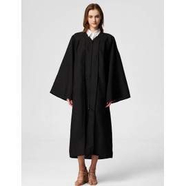 MyGradDay Unisex Matte choir robes for church Baptism Officiant Confirmation Costume,Graduation Gown Pastor &judges robe