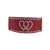 Unbranded Women Red Elastic Wide Friendship Statement Belt Hip High
