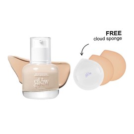 [glow] glow breathable blemish balm: lightweight & hydrating, skincare-like, medium-coverage bb cream infused with green tea water, 1 fl oz