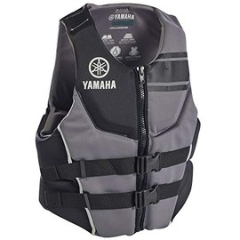 Yamaha Motor Corp. Men's Black Neoprene Two-Buckle PFD Life Jacket Vest (Medium),318