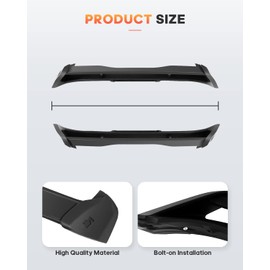 FINDAUTO ABS Rear Window Roof Spoiler Factory Style Fits for 2013-2021 for Ford Focus Hatchback Trunk Lip Spoiler