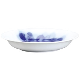 Okura Toen 40F/8110 Blue Rose Janet 5.5 inches (14 cm) Deep Plate (Fruit Plate)