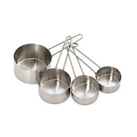 Stainless Steel Measuring Cups Set of 4 in different size (250,125,50,60 ML) (Set of 4 Cups)