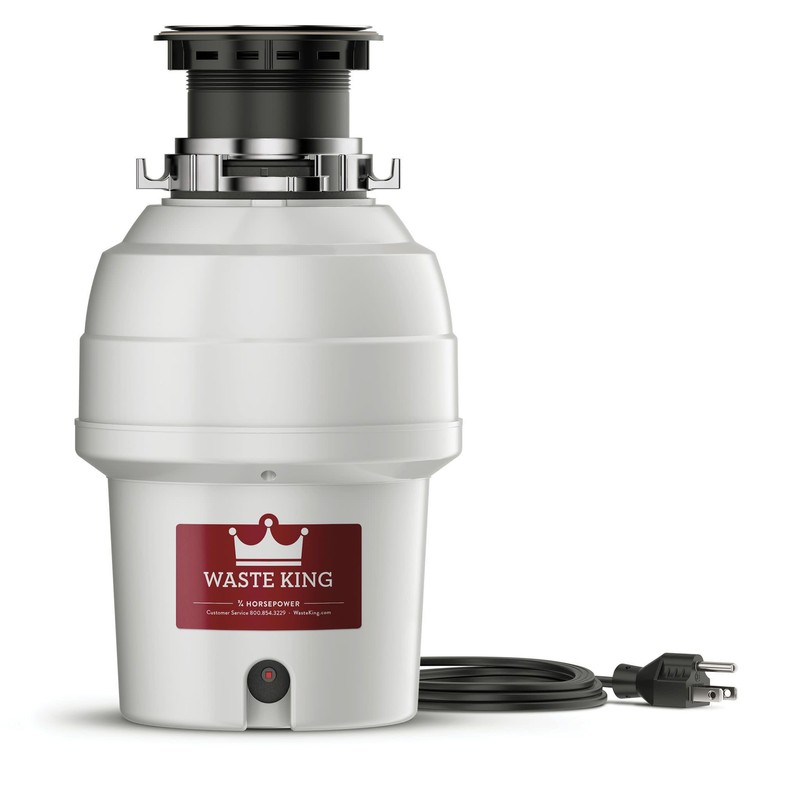 Waste King Garbage Disposal for Kitchen Sink with Power Cord,