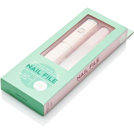 Malva Belle Best Crystal Glass Nail File for Women - File & Travel Case Set - Heavy Duty for Natural Nails, Gel - Professional Nail Shaper – Nail Care Essentials - Pastel Pink 3mm