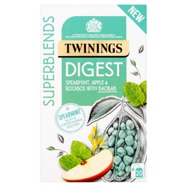 Twinings Superblends Digest Spearmint, Apple & Rooibios with Baobab 20 Tea Bags 35g