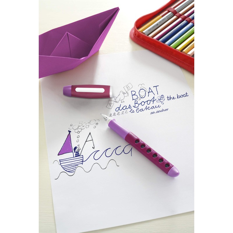 Faber-Castell 149846 - Scribolino school fountain pen, for right-handers, nib