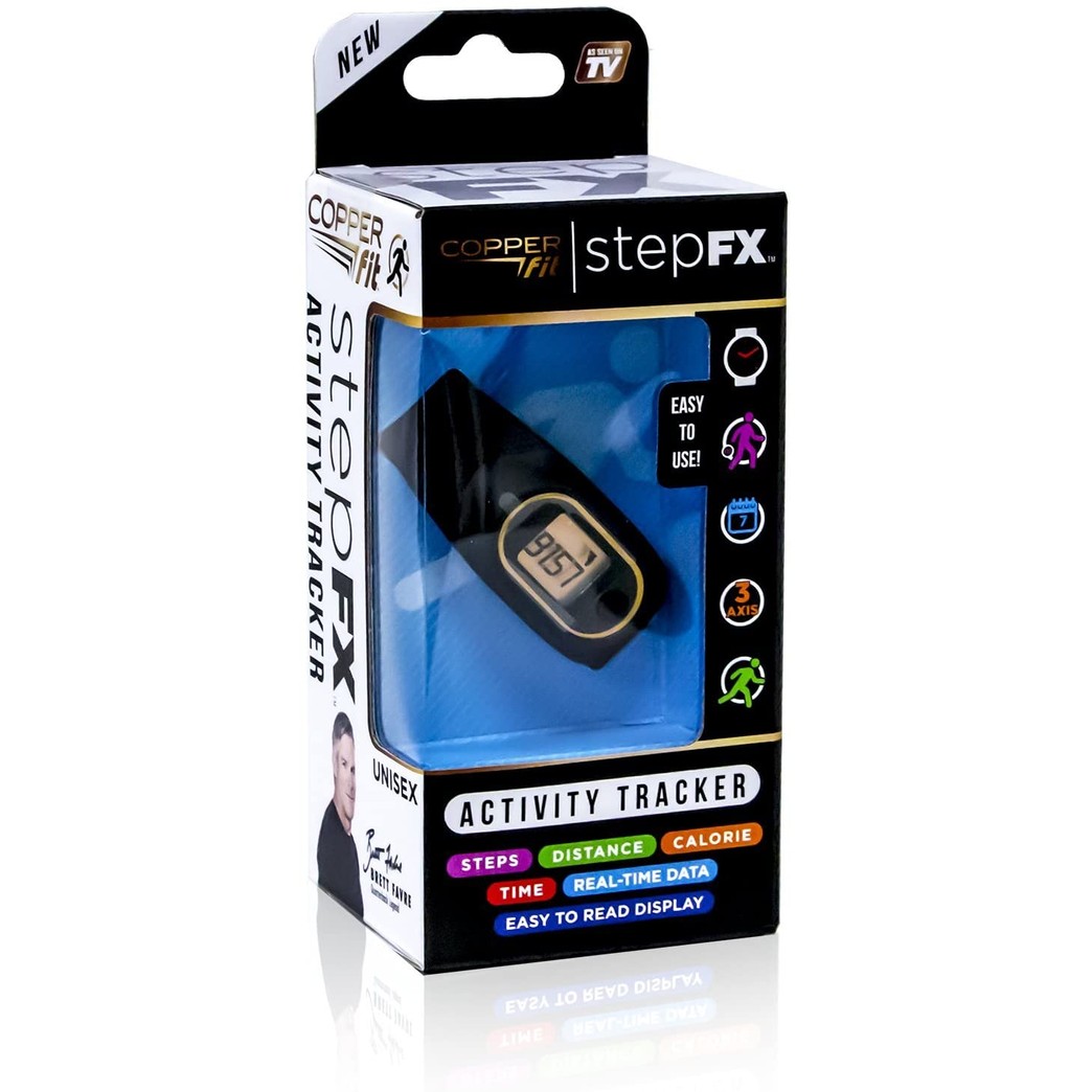 Copper Fit Step FX Wireless Activity Tracker, Black Wristband, 9 x 14.5 x 10.8 inch, (Model: CFSTEPFX)