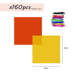 160 Sheets Colored Glass Foil Candy Paper Candy Wrap DIY Food Wrapping Paper Gift Decoration with 5 Colors Silk Candy Cellophane (8 Colors)