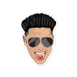 Hogue WS LLC DJ Pauly D Face Sticker (Jersey Shore)