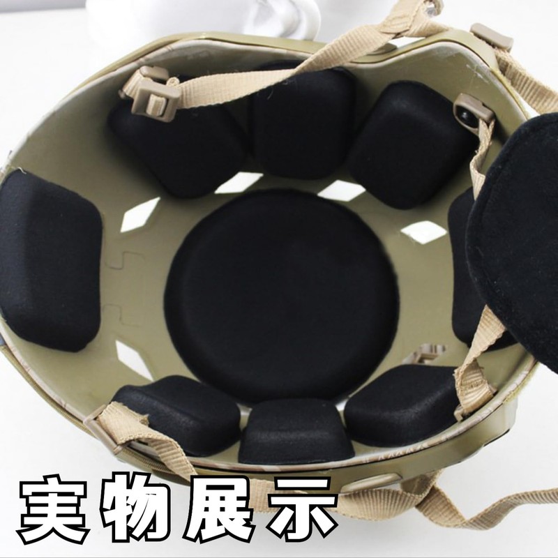 Mirhua Helmet Inner Pad Motorcycle Black EVA 19-Piece Protective Pad