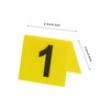 UPKOCH 10pcs Signage Reusable Table Numbers Detective Game Case Files