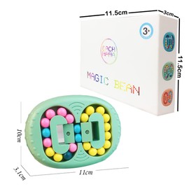 EACHHAHA Magic Bean Rotating Finger Cube, School Cone Filling, Fidget Toys, Skill Game for Children, Improve Logical Thinking and Practical Skills, Birthday Gift for Children