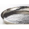 Kobolo Decorative Tray, Christmas Plate, Silver, Aluminium, Hammered, 34 cm