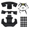GWEUZMALL Helmet Chin Strap and Memory Foam Padding Kit -