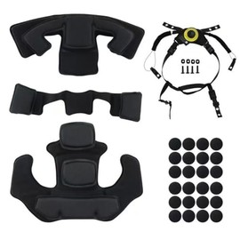 GWEUZMALL Helmet Chin Strap and Memory Foam Padding Kit - Protective Insert Compatible with ACH, MICH, Team Wendy, FMA, EXF Helmets