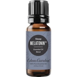 Edens Garden Mezcla de aceites esenciales de melatonina para dormir: 100% puros de primera calidad, sin diluir, naturales, terapéuticos y aromaterapéuticos. Ideales para difundir en la piel, el rostr