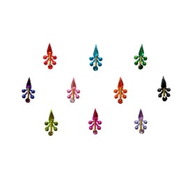 Comet Busters Multicolor Party Wear Diamond Studded Bindi