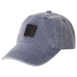 United Colors of Benetton Unisex Kinder Cappello C/Visiera 6t8jca02g Winter-Zubehör-Set, blau, M