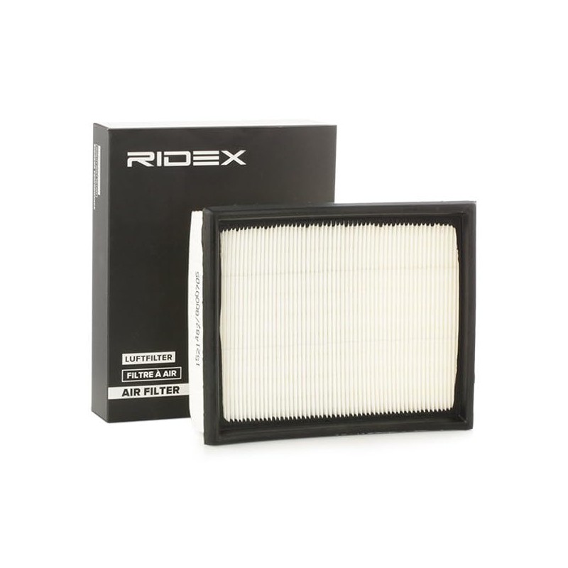 RIDEX 8A0037 Motor Air Filter Rectangular Filter Insert, Recirculation Filter