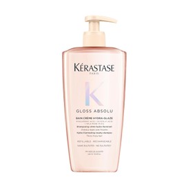 Kérastase Gloss Absolu Bain Crème Shampoo, Deeply Nourishes And Delivers A Glossy Finish, With Hyaluronic Acid, For Thick Hair Prone To Frizz, 500ml