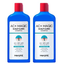 Merpil Seborrheic Scalp Mildly Acidic Shampoo Scalp Trouble Dandruff Scalp Scaling AC+Magic Shampoo, 310ml, 2 pcs / 메르필 지루성 두피 약산성 샴푸  두피트러블  비듬  두피 스케일링  AC+매직샴푸, 310ml, 2개