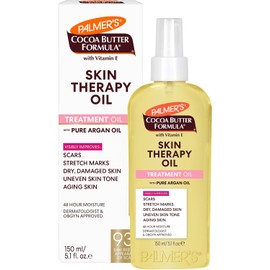 Palmer's Cocoa Butter Formula Skin Therapy Oil – Aceite de Tratamiento Corporal con Manteca de Cacao, Vitamina E, Aceite Puro de Argán, Obstetra y Dermatológicamente Probado, 150ml