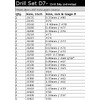Carbide Drill Bit Set - 50 Pieces / 25 Sizes