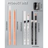 12 Pcs Barber Pencil for Lineup, White Nude Black Magic