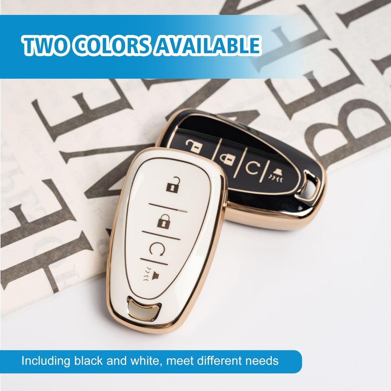 Rislobx Key Fob Cover Fit for Chevy Key, Car Key
