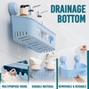 TAILI Shower Shelf Suction Cup No Drilling Shower Organiser Shower