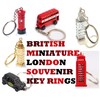 Lizzy BRITISH MINIATURE LONDON SOUVENIR KEY RING Metal Gift Locker