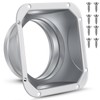 Zonon 4 Inch Duct Connector Flange Metal Straight Pipe Flange