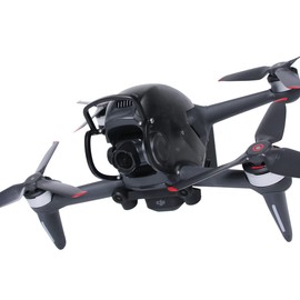 POFET Bumper Protection Lens Bar for DJI FPV Drone Lens Gimbal Protector Rod Anti-Collision Aluminium Alloy Accessories (Black)