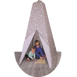Jolly Jumper - Teepee Accessory for Jolly Jumper with Super Stand, Converts Super Stand Frame into a Teepee for Kids, Grey Jungle Print