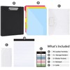 SKYDUE Clipboard Binder with Refillable Notepad, PU Clipboard Folder Includes