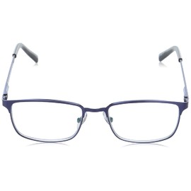 Foster Grant mens Braydon Multifocus Glasses Reading Glasses, Matte Navy Blue/Transparent, 54 mm US