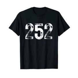 252 Area Code Greenville NC Mobile Telephone Area Code 252 T-Shirt