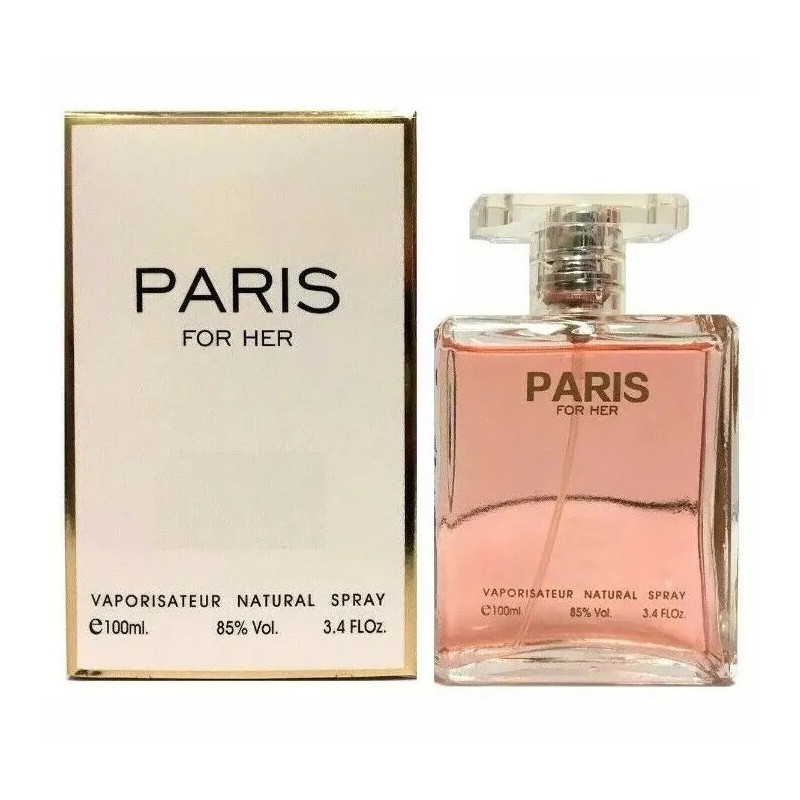 New PARIS FOR HER Eau de Parfum Spray 3.4 oz