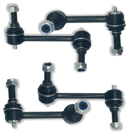 Koxot 4pcs Front & Rear Stabilizer Sway Bar End Links Fit for Buick Rainier Chevy SSR Trailblazer Ext for GMC Envoy XL XUV for Isuzu Ascender for Saab 9-7X Olds Bravada | K6668 K6667 K80824 K80825