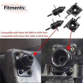 RLB-HILON Hood Release Latch Compatible with Volvo VN VNL 2004 to 2018 Year, for 20498998 20565619 8074938, 4PCS Upper & Lower Hood Latches, for Driver and Passenger Side